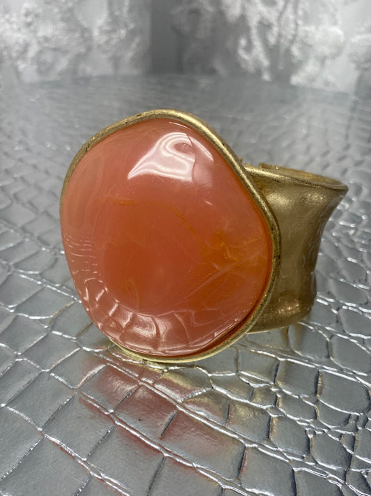 Peach and Gold Bracelet
